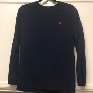 Boys long sleeve waffle knit tee